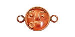 Patricia Healey Copper Surprised Face Horizontal Link 29x18mm