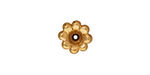TierraCast Antique Gold (plated) Scalloped Bead Cap 5x11mm