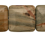 Silver Creek Jasper Puff Square 30mm