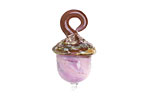 Grace Lampwork Fresh Heather Acorn 17x28mm