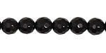 Black Onyx Faceted Round 6mm