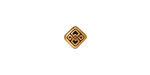 TierraCast Antique Gold (plated) Small Celtic Diamond 8mm