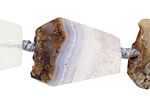 Chalcedony Faceted Flat Slab 21-50x20-30mm