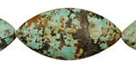 African Turquoise Horse Eye 40x20mm