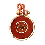 Patricia Healey Copper Flower w/ Pistons Pendant 29x46mm