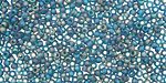 TOHO Transparent Rainbow Frosted Teal Round 11/0 Seed Bead