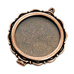 Nunn Design Antique Copper (plated) Large Scallop Locket 40mm