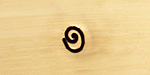 Oblong Spiral Metal Stamp 4mm