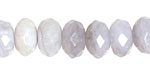 Chalcedony Faceted Rondelle 8mm