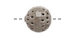 Painting with Fire Torch Fired Enamel Nut Brown/Elan Gray Moroccan Lantern Round 15mm