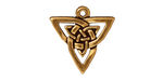 TierraCast Antique Gold (plated) Open Triangle Pendant 20x21mm