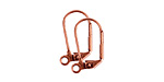 Nunn Design Antique Copper (plated) Large Oval Leverback Earwire 11x17mm