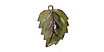 C-Koop Enameled Metal Olive Leaf 15x20mm
