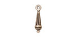 TierraCast Antique Silver (plated) Column Charm 4x17mm