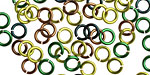 Camo Mix Enameled Copper Round Jump Ring 5mm, 18 gauge