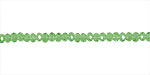 Peridot Crystal Faceted Rondelle 3mm