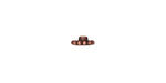 TierraCast Antique Copper (plated) Beaded BeadAligner 8mm