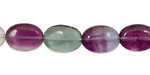 Fluorite, Rainbow Flat Oval 14x10mm