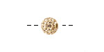 Light Peach Pave (w/ Preciosa Crystals) Round 8mm