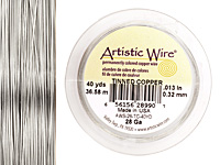 Artistic Wire Tinned Copper 28 gauge, 40 yards