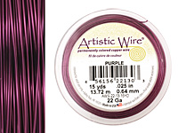 Artistic Wire Purple 22 gauge, 15 yards