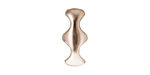 TierraCast Rhodium (plated) Hourglass 2-Hole Bar 8x19mm