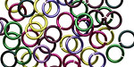 Lavender Fields Mix Enameled Copper Round Jump Ring 7mm, 18 gauge