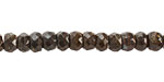 Bronzite Faceted Rondelle 3-4x6mm