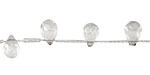 Rock Crystal Faceted Teardrop 6x9mm