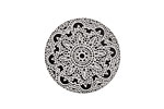 Lillypilly Black Lace Anodized Aluminum Disc 25mm, 22 gauge