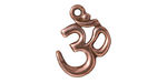 TierraCast Antique Copper (plated) Om Pendant 16x22mm