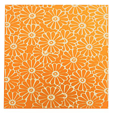 Lillypilly Orange Daisy Anodized Aluminum Sheet 3"x3", 24 gauge