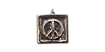 Green Girl Pewter Peace Dove 16x18mm