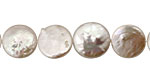 Pearly White Coin 12-13mm