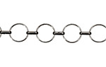 Gunmetal Linked Ring Chain