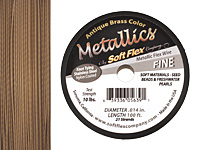 Soft Flex Antique Brass .014" (Fine) 21 Strand Wire 100ft.
