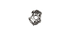 Rustic Charms Sterling Silver Curly Vine Bead Cap 7x11mm