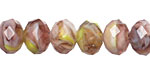 Grapeseed Crystal Faceted Rondelle 8mm