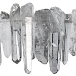 Metallic Coated Quartz Faceted Stick Drop 4-11x18-46mm