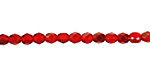 Czech Fire Polished Glass Twilight Siam Ruby Round 4mm