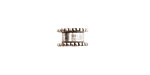 Nunn Design Antique Silver (plated) Small Channel 6x11mm