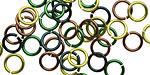 Camo Mix Enameled Copper Round Jump Ring 7mm, 18 gauge