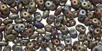 Matte Iris Brown SuperDuo 2x5mm Seed Bead
