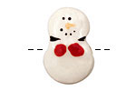 Jangles Ceramic Small Snowman 19x28mm