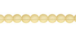 Czech Glass Matte Light Topaz Round 6mm
