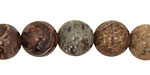 Green Snakeskin Round 12mm