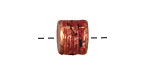 Patricia Healey Copper Quilted Barrel (side drilled) 10x12mm