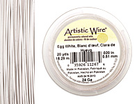 Artistic Wire Egg White 24 gauge, 20 yards