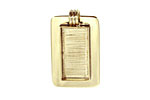 Brass Lipped Rectangle Bezel 15x28mm