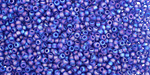 TOHO Transparent Rainbow Frosted Sapphire Round 11/0 Seed Bead